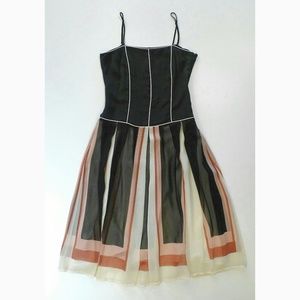 Flirty Strappy Silk Dress from BCBGMaxAzria